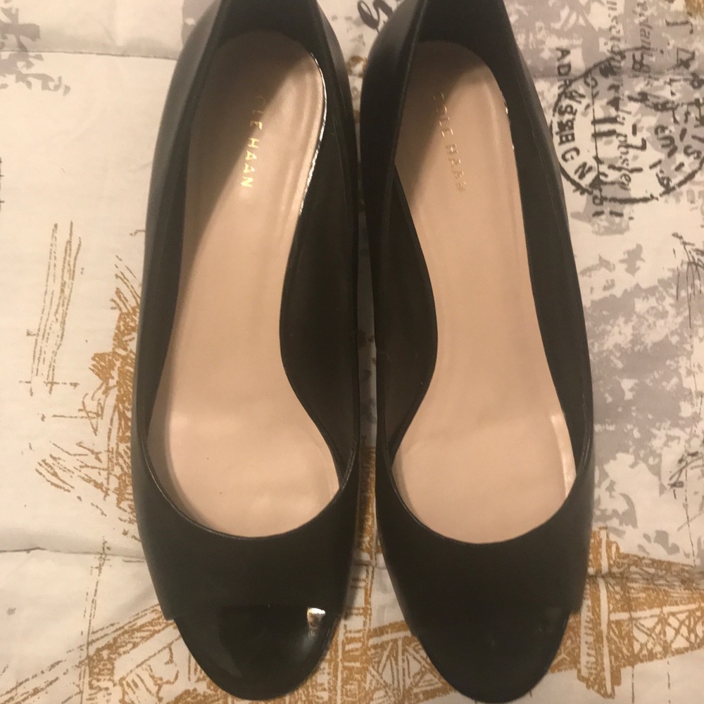 Cole Haan Elsie Black Wedge SZ 10.5